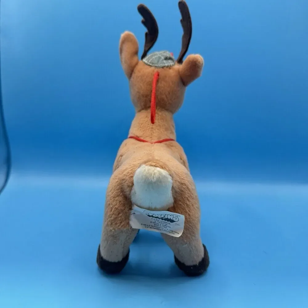 Vintage 1999 Stuffins Rudolph Red Nosed Reindeer Plush Christmas Toy 10”